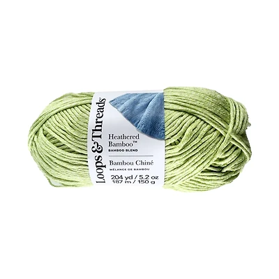 8 Pack: Heathered Bamboo™ Yarn by Loops & Threads