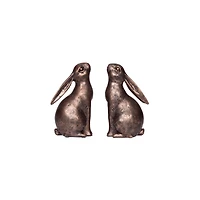 Hello Honey® Bronze Bunny Bookends Set