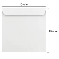 JAM Paper 10.5" White Square Invitation Envelopes 25ct.