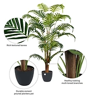 4ft. Potted Fern Palm with Real Touch Leaves
