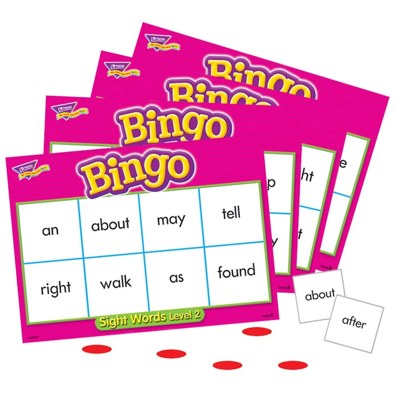 Trend Enterprises® Sight Words Level 2 Bingo Game