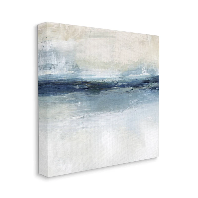 Stupell Industries Timeless Nautical Gloomy Sea Horizon Line Canvas Wall Art