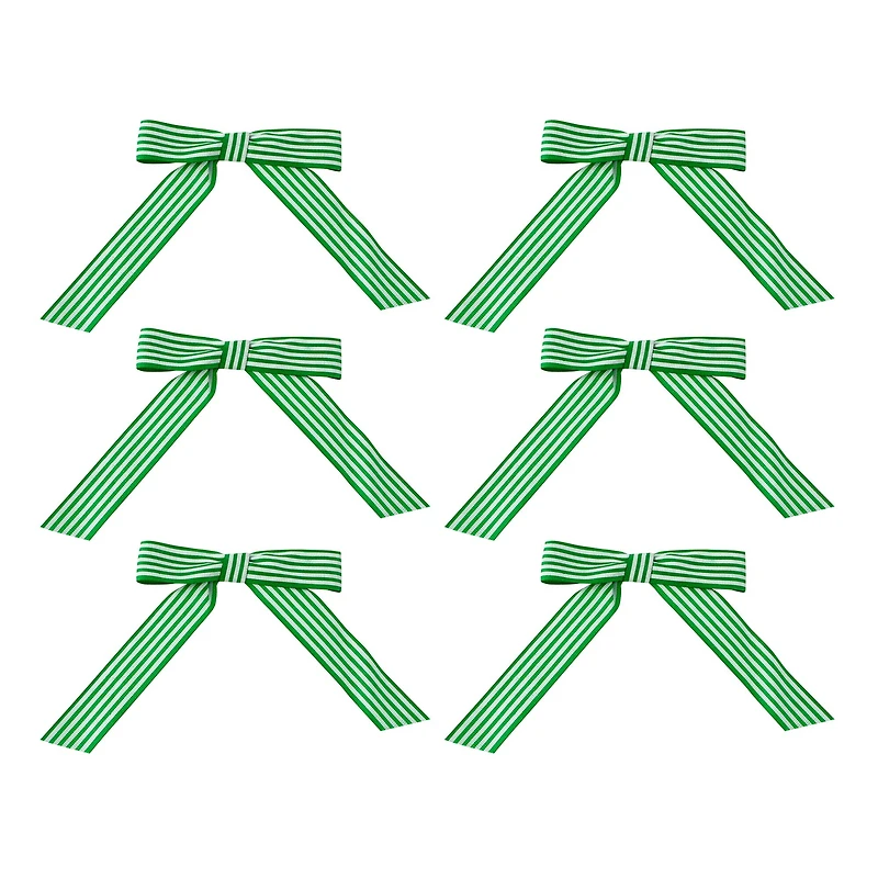 Green & White Bows, 6ct. by Celebrate It®