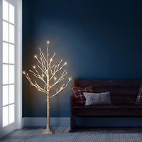 4ft. Pre-Lit White Artificial Artificial Twig Tree, 2ct.
