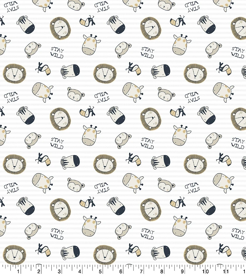 Springs Creative Products Stay Wild Animal Toss Fabric
