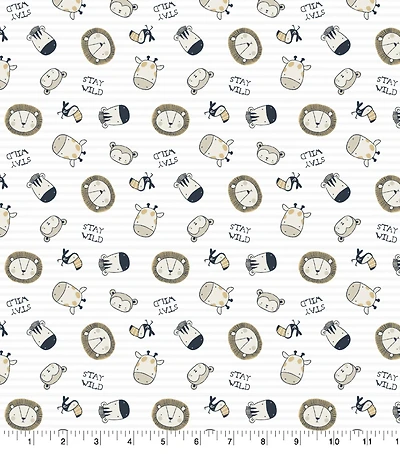 Springs Creative Products Stay Wild Animal Toss Fabric