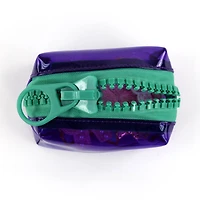 Everything Mary Purple & Teal Transparent Zipper Pouch