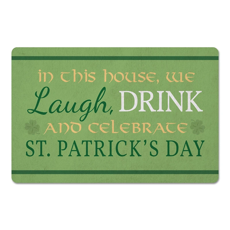 Laugh Drink and Celebrate 27" x 18" Floor Mat