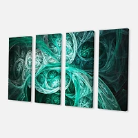 Designart - Mystic Turquoise Fractal