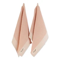 DII® Pink Quartz Washed Waffle Woven Dishtowel, 2ct.