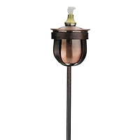 30" Brushed Copper Mini Oil Lamp Patio Torch