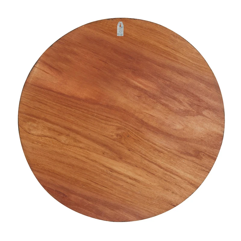 The Novogratz Brown Overlapping Reclaimed Wood Wall Décor