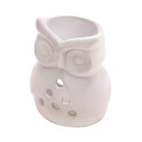 4" Ceramic Charming Owl Candle Oil Warmer