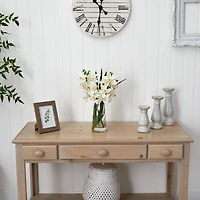 19" Cream Boat Orchid in Vase