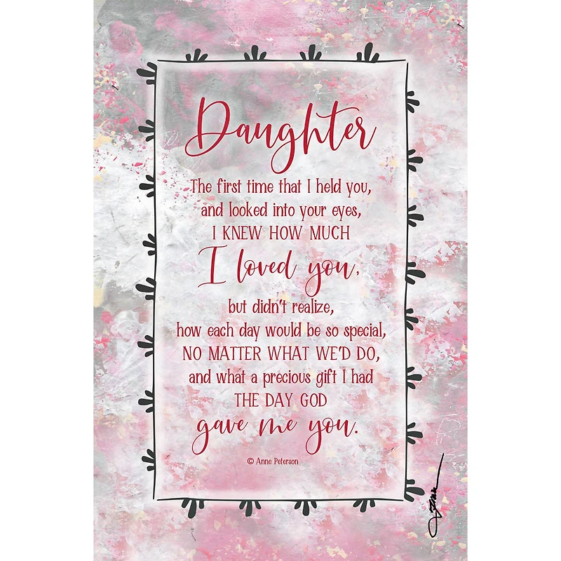 Daughter Plaque with Easel & Hanger