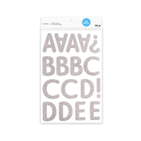 2.25" Silver Glitter Alphabet Stickers by Recollections™ 