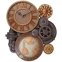 Design Toscano 25" Gears of Time Sculptural Wall Clock