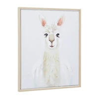 CosmoLiving by Cosmopolitan White Polystone French Country Framed Wall Art, 28" x 24"