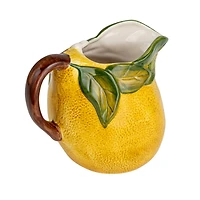 Hello Honey® 6.25" Sunny Orchard Stoneware Lemon Pitcher
