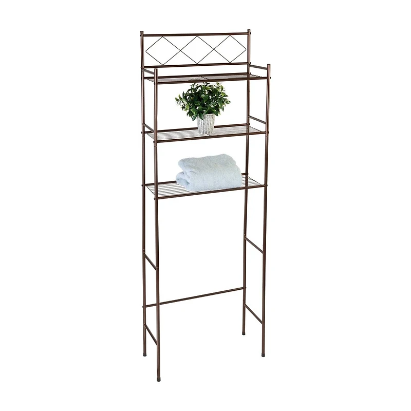 Honey Can Do Oil-Rubbed Bronze Over-the-Toilet Space Saver Shelving Unit
