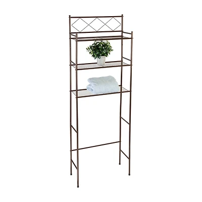 Honey Can Do Oil-Rubbed Bronze Over-the-Toilet Space Saver Shelving Unit