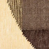 Hello Honey® 24" Brown Abstract Design Hand-Woven Fabric Indoor/Outdoor Lumbar Pillow