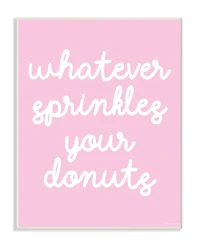 Stupell Industries Whatever Sprinkles Your Donut Wood Wall Plaque
