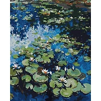 Ideyka Water Lilies Painting by Numbers Kit