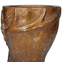Bronze Polystone Traditional Planter, 14" x 10" x 10"