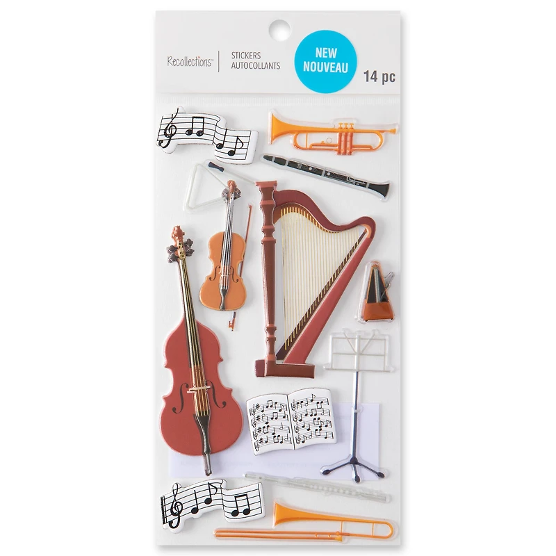Classical Music Dimensional Stickers by Recollections™