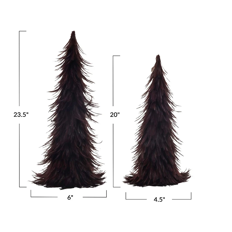 Hello Honey® Burgundy Feather Tree Décor Set