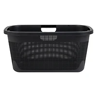 Mind Reader Linen Design 40L Laundry Basket Storage Bin with Handles