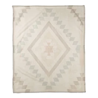 Pastel Tribal Pattern 50" x 60" Coral Fleece Blanket