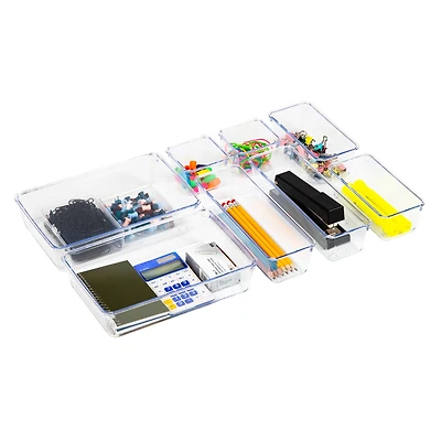 Mind Reader -Piece Drawer Organizer Set, Storage Trays