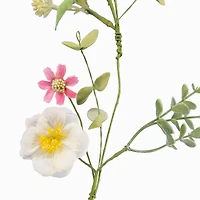 5ft. White & Pink Blossom Coiled Garland by Ashland®