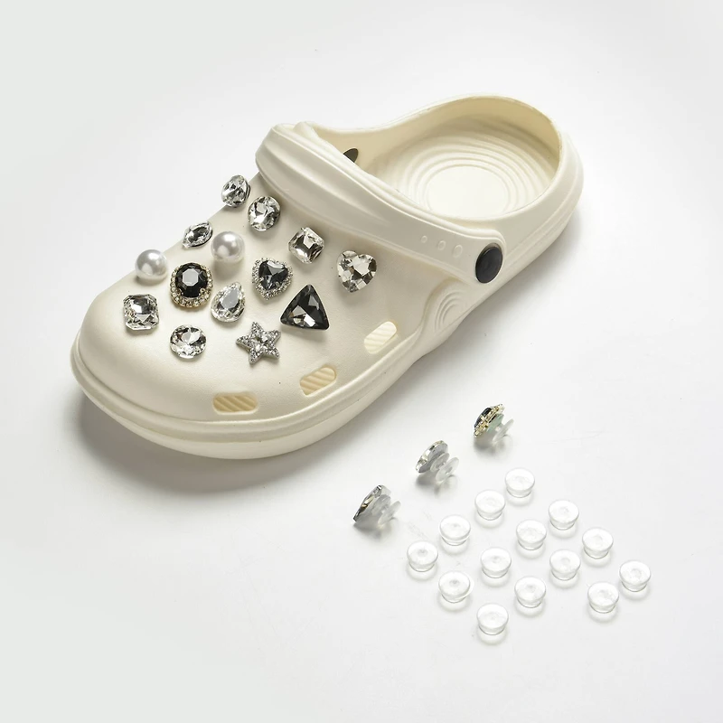 Clear Shoe Charm Blanks, 15ct. by Bead Landing™