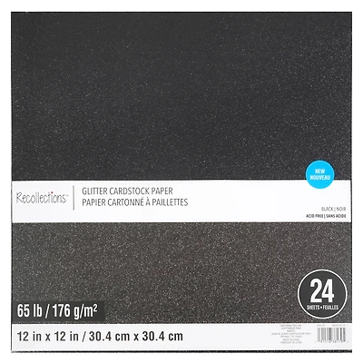 Glitter 12" x 12" Cardstock Paper Pack by Recollections