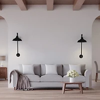 Hello Honey® Metal Wall Sconce with Round Shade