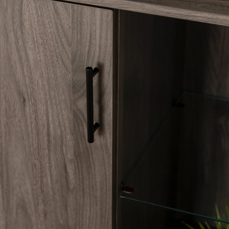 Walker Edison 30" Slate Grey Modern Wood Accent Cabinet