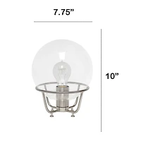 Lalia Home 10" Old World Globe Glass Table Lamp