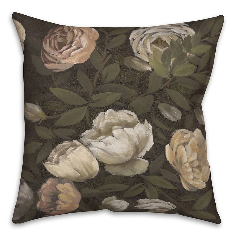 18" Antique Florals Indoor/Outdoor Pillow
