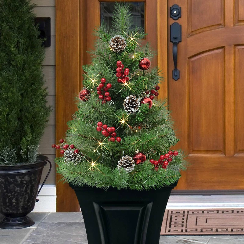 30" Pre-Lit LED Urn Filler with Battery-Operated Timer, 2ct.