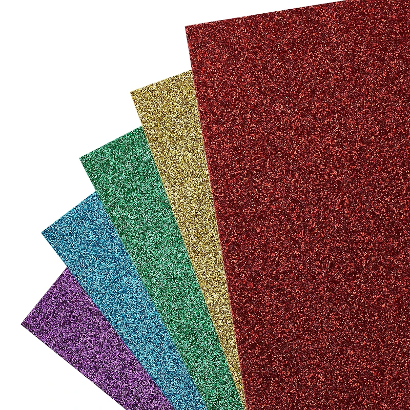 Rainbow Glitter Cardstock Paper Pad by Recollections™, 4.5" x 7"