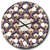 Designart 'Retro Ornamental Design Ix Mid-Century Modern Wall Clock