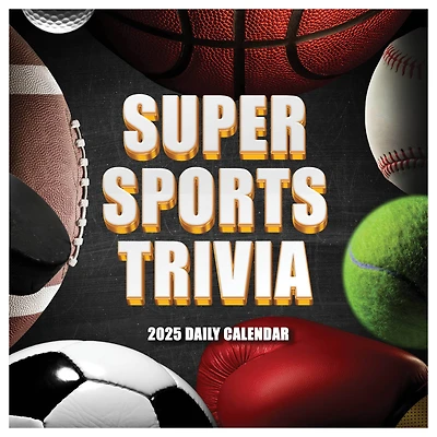 TF Publishing 2025 Sports Facts & Trivia Wall Calendar