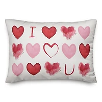 I Heart You 20" x 14" Indoor / Outdoor Pillow