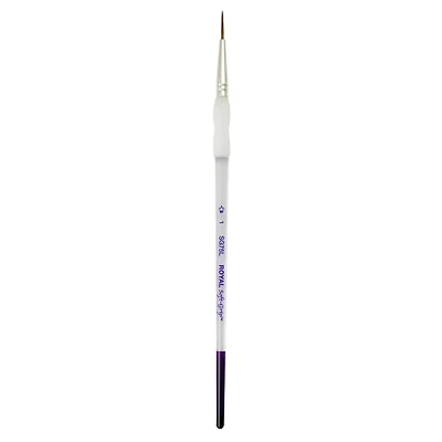 Royal & Langnickel® Soft-Grip™ Synthetic Sable Standard Handle Short Liner Brush