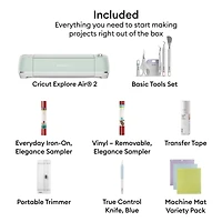 Cricut® Mint Explore Air™ 2 Cutting Machine + Free Essential Starter Kit