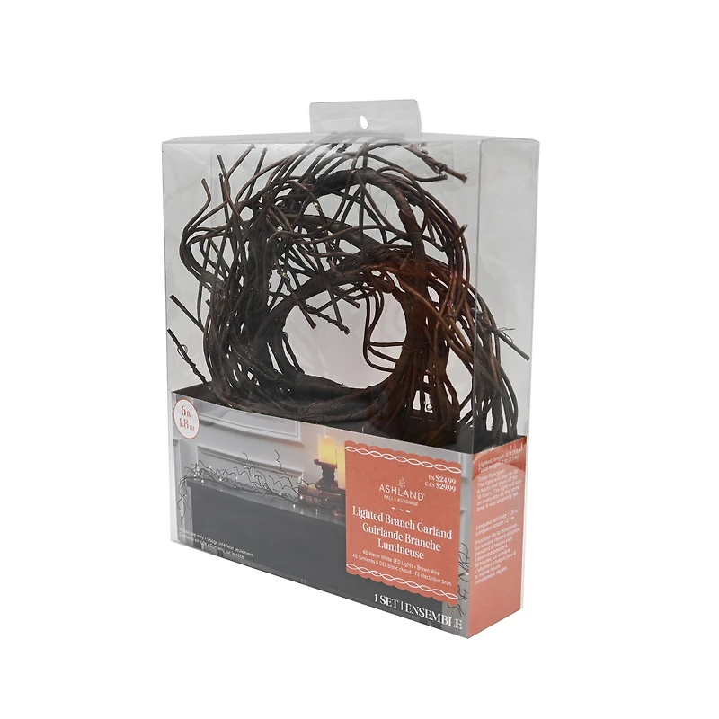 48ct. Amber LED Lighted Branch Garland by Ashland®