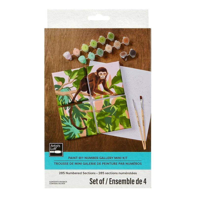 Jungle Paint-by-Number Mini Kit by Artist's Loft®